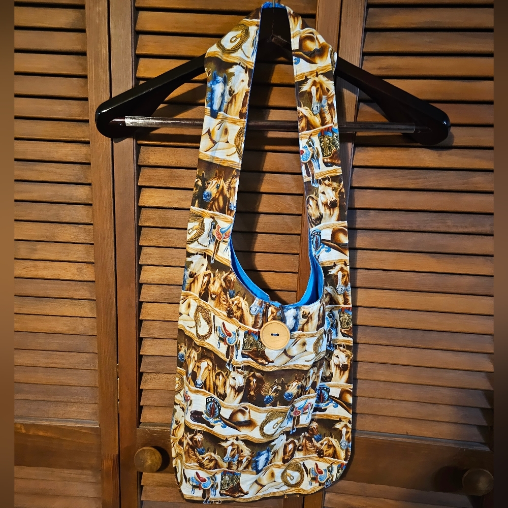 Handmade horse and country toat bag